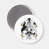 Aimant Crest de la famille Pratt (Recto/Verso)