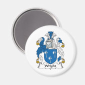 Aimant Crest de la famille Wright (Recto/Verso)
