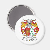 Aimant Crest de la famille Zamudio (Recto/Verso)