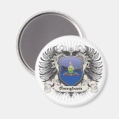 Aimant Crest de Pennsylvanie (Recto/Verso)