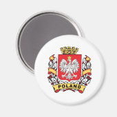 Aimant Crest Pologne (Recto/Verso)