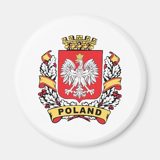 Aimant Crest Pologne (Devant)