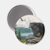 Aimant crête de l'ours noir (Recto/Verso)