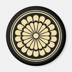 Aimant Crête japonaise de chrysanthème, Kamon
