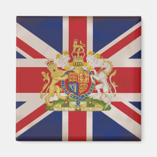 Aimant Crête royale sur le drapeau de Jack de theUnion