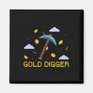 Aimant Creuse d'or Chasse au trésor creuser d'or Pixelate
