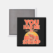 Aimant Crevettes fan cajun fruits de mer (Recto/Verso)