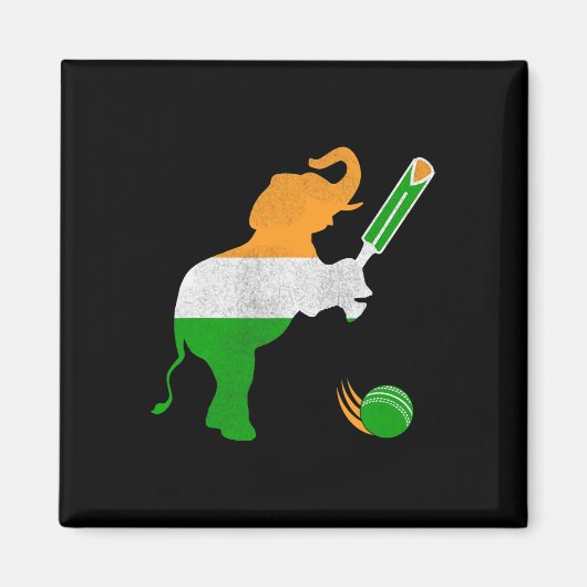 Aimant Cricket Inde 1 (Devant)