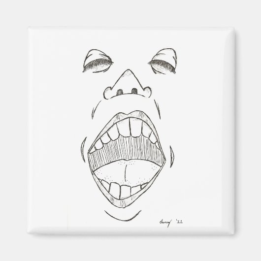 Aimant "crier" (Devant)
