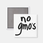Aimant Criez Non aux OGM Protégez notre alimentation (Recto/Verso)