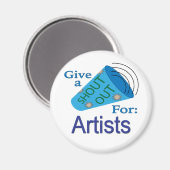 Aimant Criez pour les artistes (Recto/Verso)