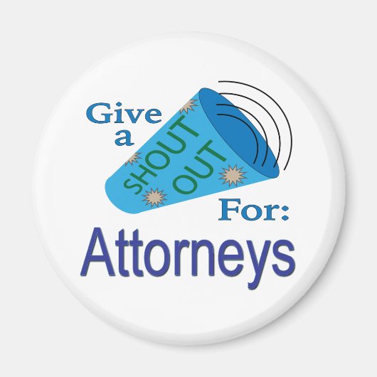 Aimant Criez pour les avocats (Devant)