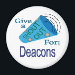 Aimant Criez pour les diacres<br><div class="desc">Un "Shout Out" pour tous les proches et professionnels ! Montrez votre appréciation, votre soutien et votre gratitude aux membres de la famille, aux collègues et aux employés. Faites-les sentir valorisés et respectés. Reconnaître le travail acharné et les réalisations. La marchandise Shout Out fait de grands prix, des cadeaux et...</div>