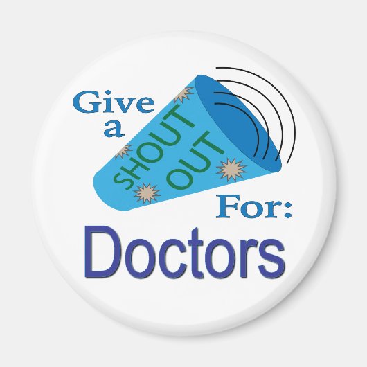 Aimant Criez pour les médecins (Devant)
