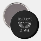 Aimant Crime Et Vin Squelette Mains (Recto/Verso)