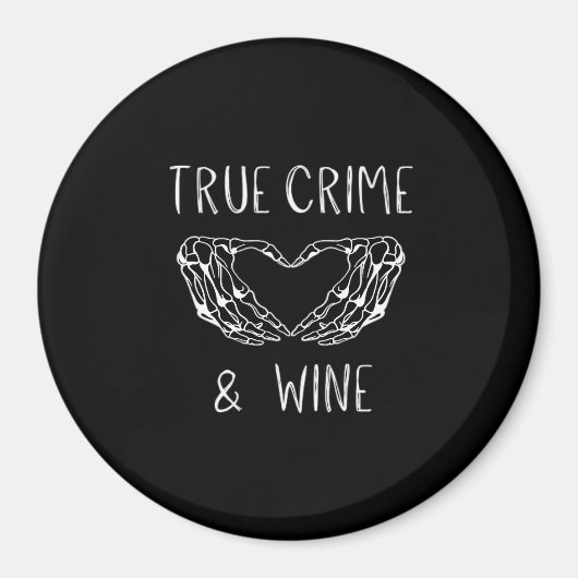 Aimant Crime Et Vin Squelette Mains (Devant)