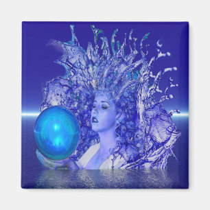 Aimant Cristal bleu