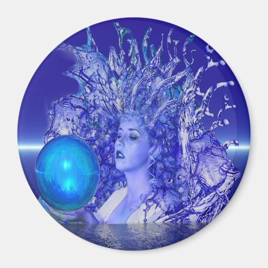 Aimant Cristal bleu (Devant)