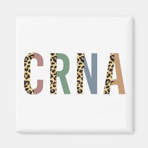 Aimant CRNA Nurse Anesthetist Cheetah empreinte de léopar