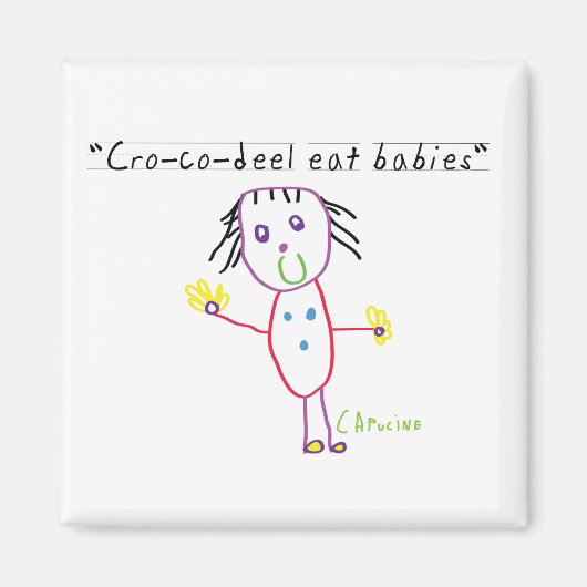 Aimant Cro-co-deel manger des bébés (Devant)
