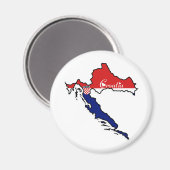 Aimant Croatie cool (Recto/Verso)