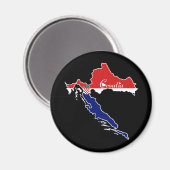 Aimant Croatie cool (Recto/Verso)