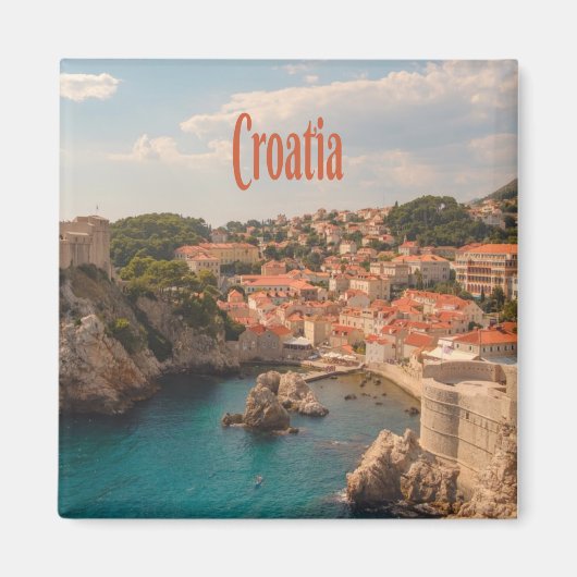 Aimant Croatie Europe du Sud-Est Zagreb (Devant)