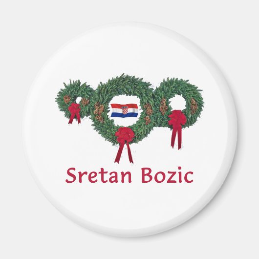 Aimant Croatie Noël 2 (Devant)