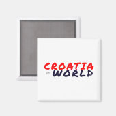 Aimant CROATIE vs MONDE (Recto/Verso)