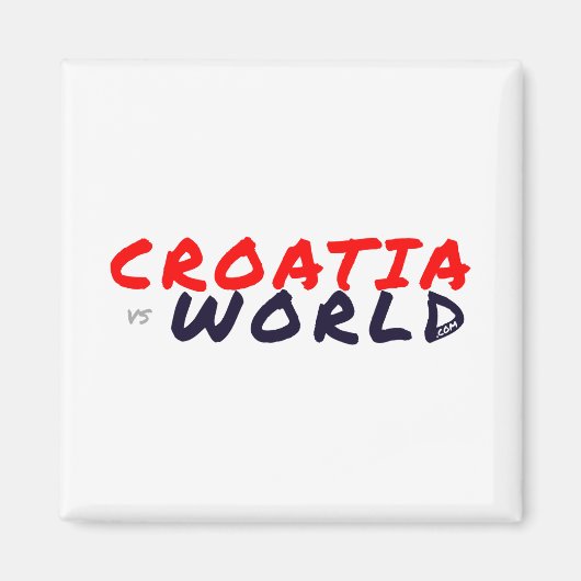 Aimant CROATIE vs MONDE (Devant)