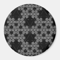 Crochet de flocon de neige fractal motif