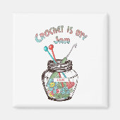 Aimant Crochet est ma confiture (Devant)