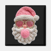 Aimant Crochet Santa Blowing Bubble Gum Christmas Girly K (Devant)