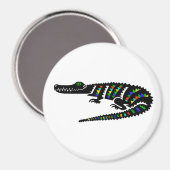 Aimant CROCODILE cool-Américain -Faune -Reptile- Nature (Recto/Verso)