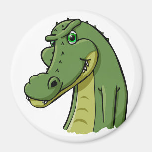 Aimant Crocodile de bande dessinée