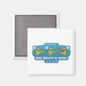 Aimant Crocodile Open Mouth (Recto/Verso)