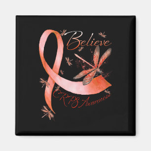 Aimant Croire Crps Sensibilisation Orange Ruban Lov