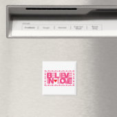Aimant Croire en l'amour (rose) (In Situ (Lave-vaisselle))
