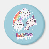 Aimant Croire en Narwhals (Devant)