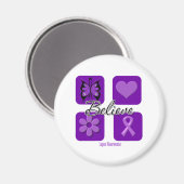 Aimant Croire Inspirations Lupus Sensibilisation (Recto/Verso)