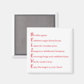 Aimant Croire l'aimant (Recto/Verso)