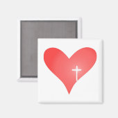 Aimant croisé/coeur (Recto/Verso)