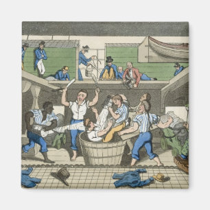 Aimant Croisement de la ligne, plat 'des aventures de J
