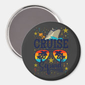 Aimant Croisière 2024 Cercle de vacances de croisière (Recto/Verso)
