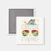 Aimant Croisière 2025 Carré de vacances de croisière (Recto/Verso)