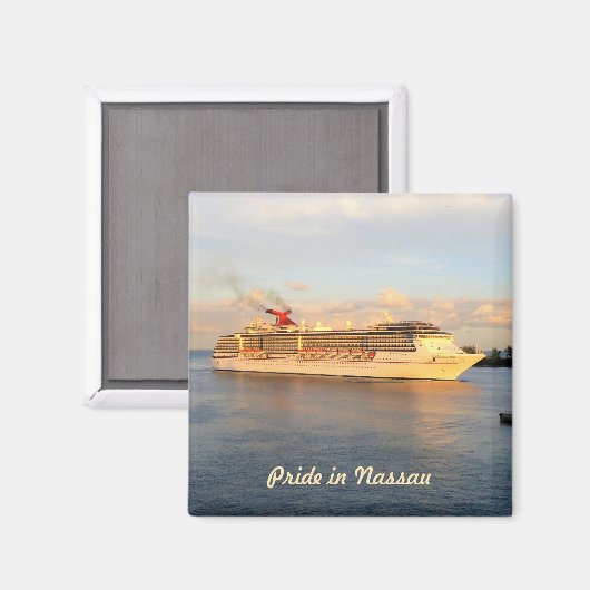 Aimant Croisière à Nassau (Recto/Verso)
