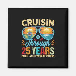 Aimant Croisière à travers 25 ans 25e anniversaire de mar