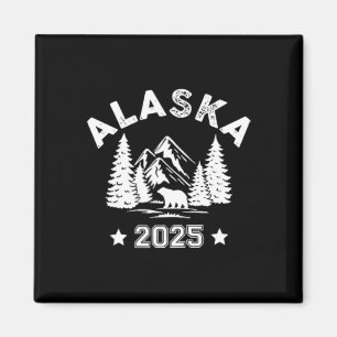 Aimant Croisière Alaska 2025 En Famille 2 Faces