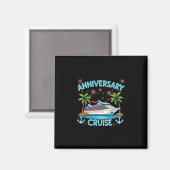 Aimant Croisière d'anniversaire 2025 Couples assortis Cél (Recto/Verso)