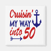 Aimant Croisière d'anniversaire 50e anniversaire (Devant)